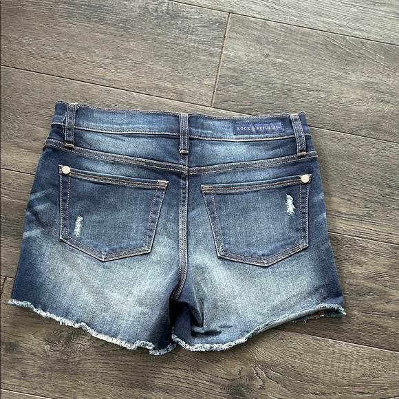 Denim Distressed Shorts - Picture 4 of 4